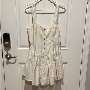 Promesa Off-White Button-Front Dress